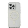 Guess GUHMP16LHFGERET iPhone 16 Pro6.3 przeźroczysty/transparent hardcase IML Glitter Circle MagSafe